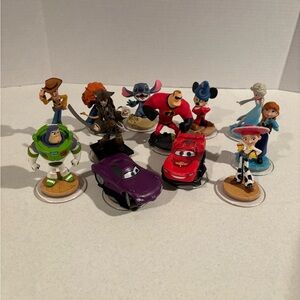 Lot of Disney Infinity Figures and Accessories.